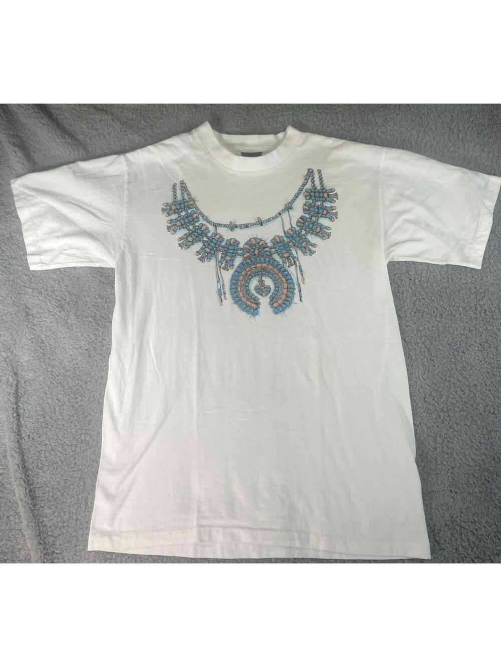 Diamond Dust Shirt Medium Native American Tribal 90s y2k vtg